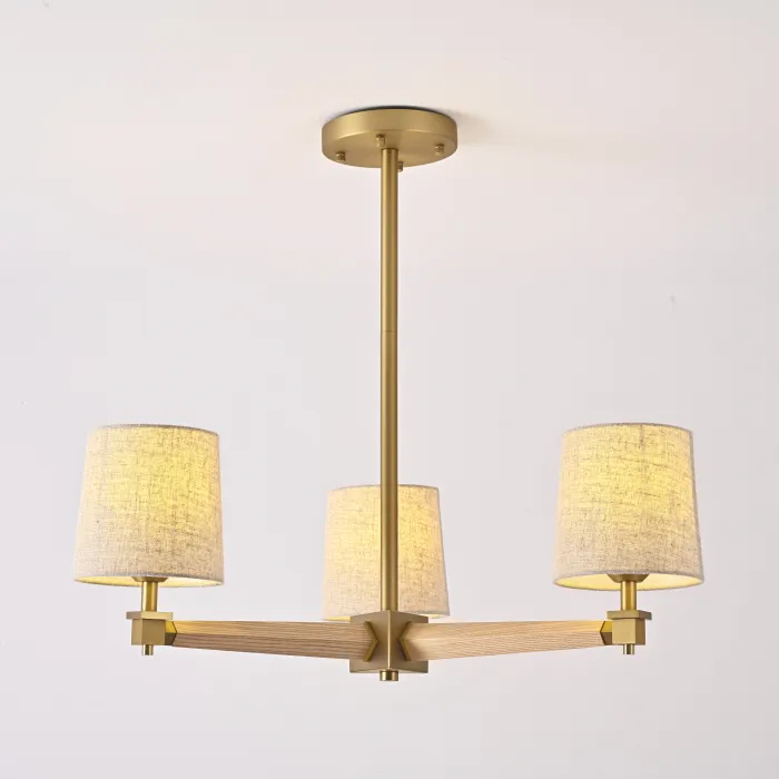 Люстра Jorgenson D70 Beige/Light wood от ImperiumLoft
