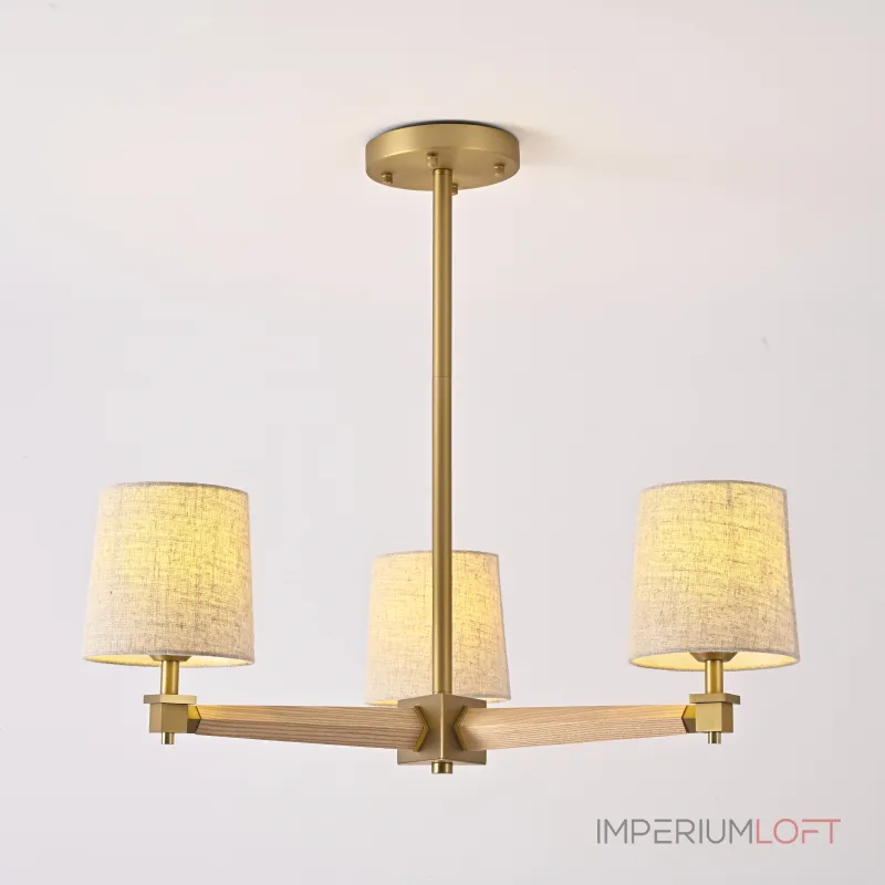 Люстра Jorgenson D70 Beige/Light wood от ImperiumLoft
