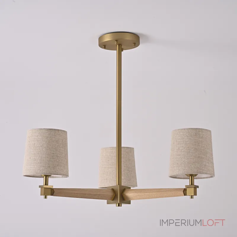 Люстра Jorgenson D70 Beige/Light wood от ImperiumLoft