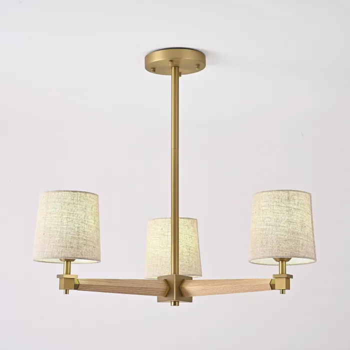 Люстра Jorgenson D70 Beige/Light wood от ImperiumLoft