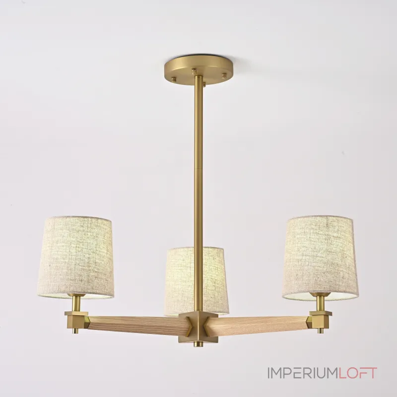 Люстра Jorgenson D70 Beige/Light wood от ImperiumLoft