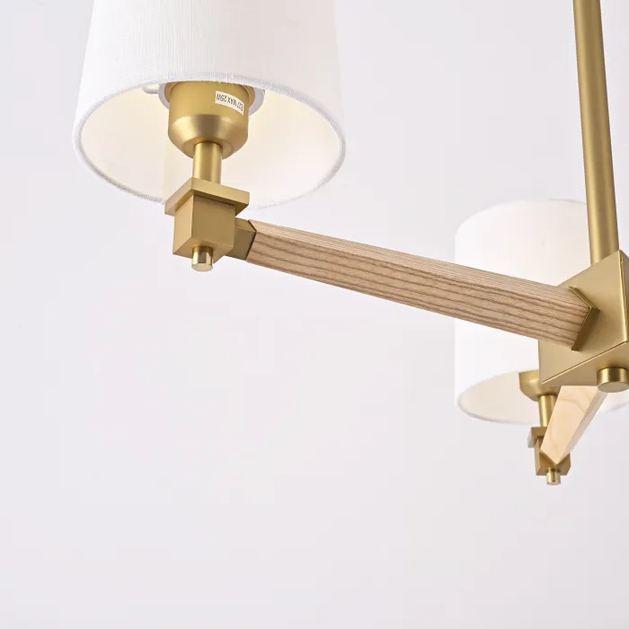 Люстра Jorgenson D70 White/Light wood от ImperiumLoft