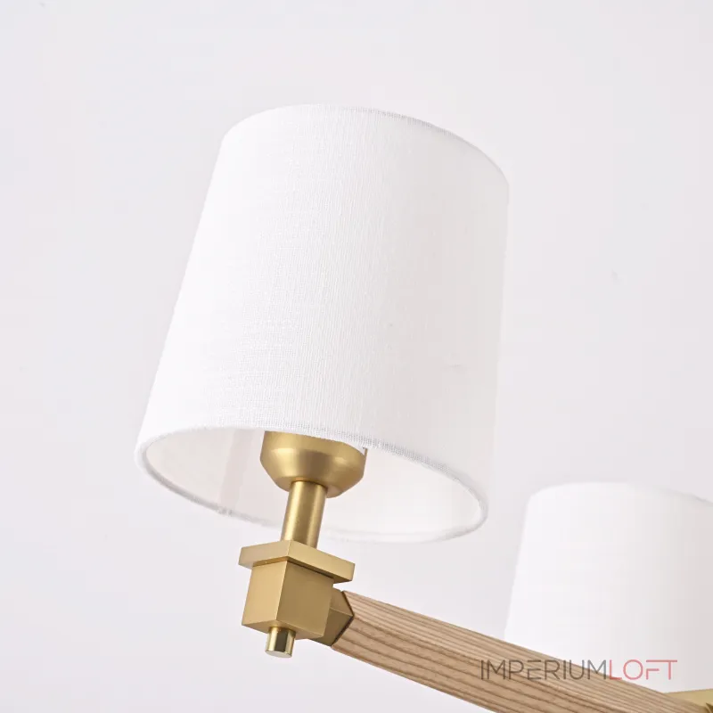 Люстра на штанге Jorgenson D70 White/Light wood Люстра на штанге Jorgenson D70 White/Light wood