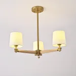 Люстра Jorgenson D70 White/Light wood от ImperiumLoft