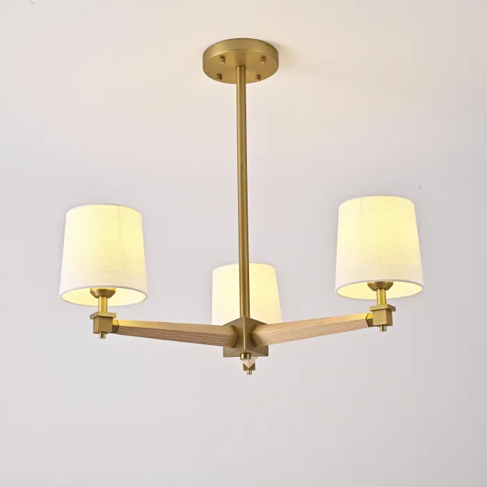 Люстра Jorgenson D70 White/Light wood от ImperiumLoft