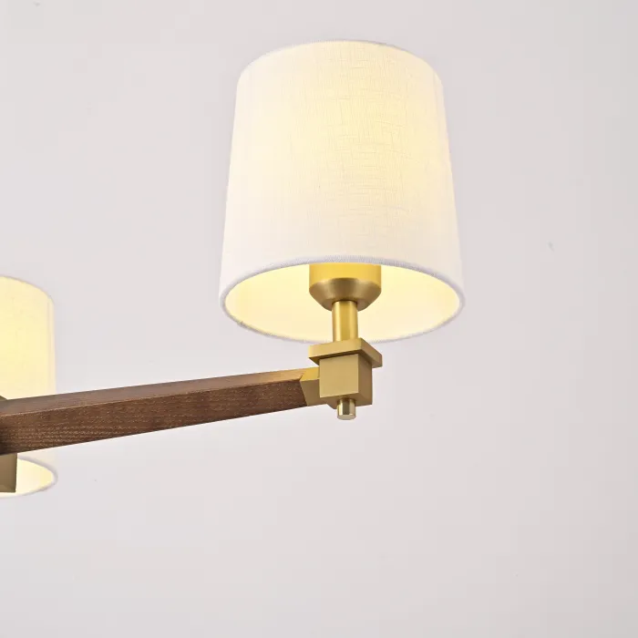 Люстра Jorgenson D70 White/Dark wood от ImperiumLoft