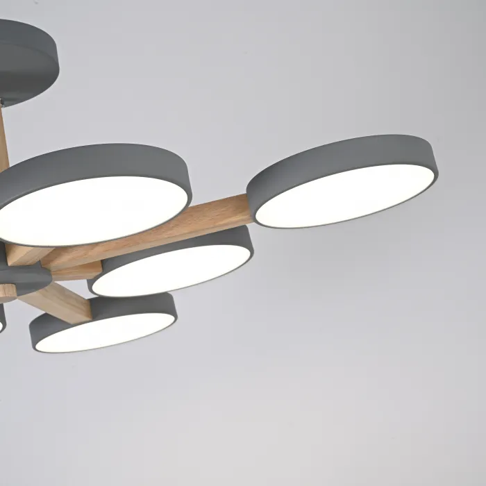 Потолочный светильник TURNA L8 Grey от ImperiumLoft