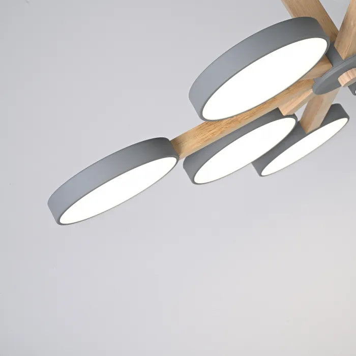 Потолочный светильник TURNA L8 Grey от ImperiumLoft