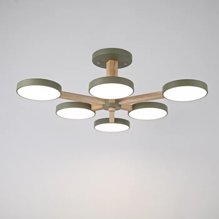 Потолочный светильник TURNA L6 Khaki от ImperiumLoft