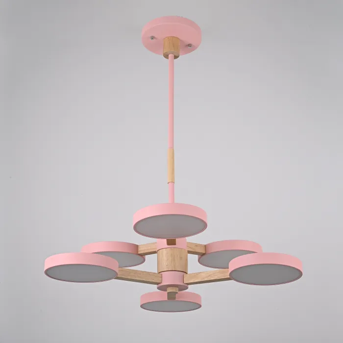 Подвесная люстра TURNA DBL L6 Pink от ImperiumLoft
