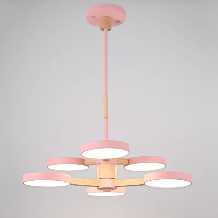 Подвесная люстра TURNA DBL L6 Pink от ImperiumLoft