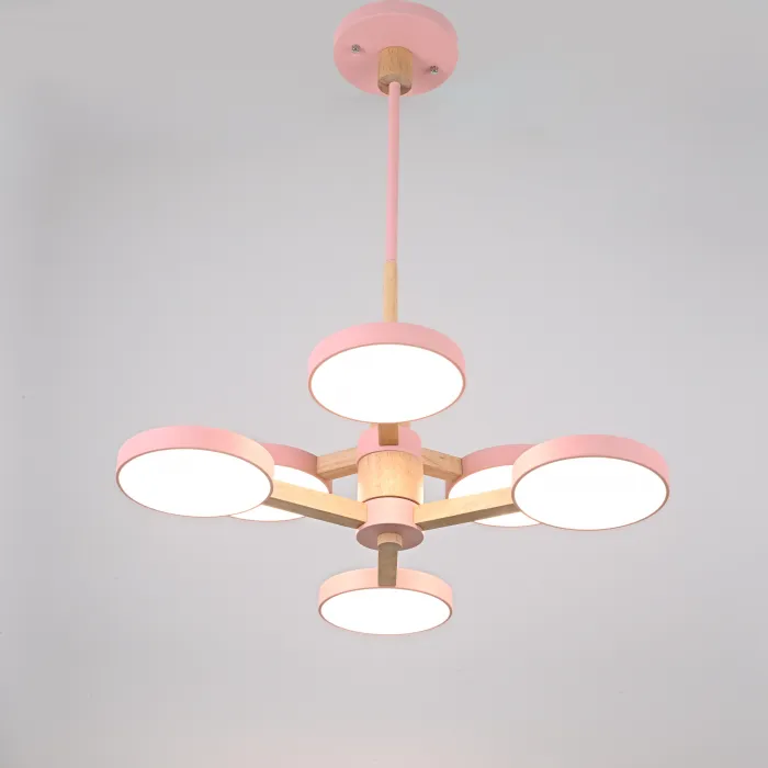 Подвесная люстра TURNA DBL L6 Pink от ImperiumLoft