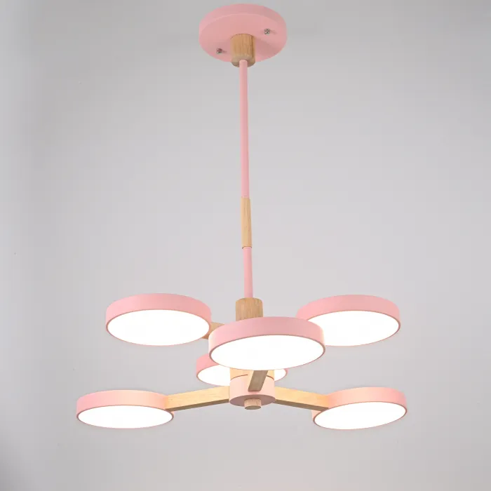 Подвесная люстра TURNA DBL L6 Pink от ImperiumLoft