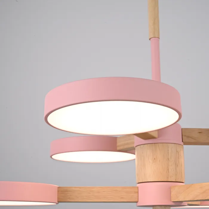 Подвесная люстра TURNA DBL L6 Pink от ImperiumLoft