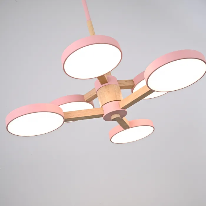 Подвесная люстра TURNA DBL L6 Pink от ImperiumLoft