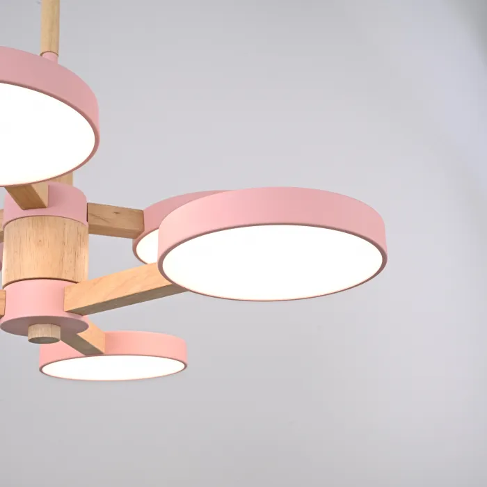 Подвесная люстра TURNA DBL L6 Pink от ImperiumLoft