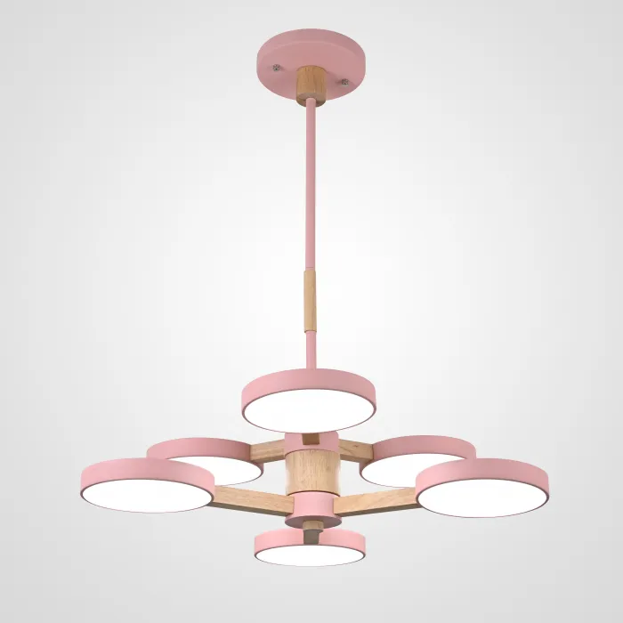 Подвесная люстра TURNA DBL L6 Pink от ImperiumLoft