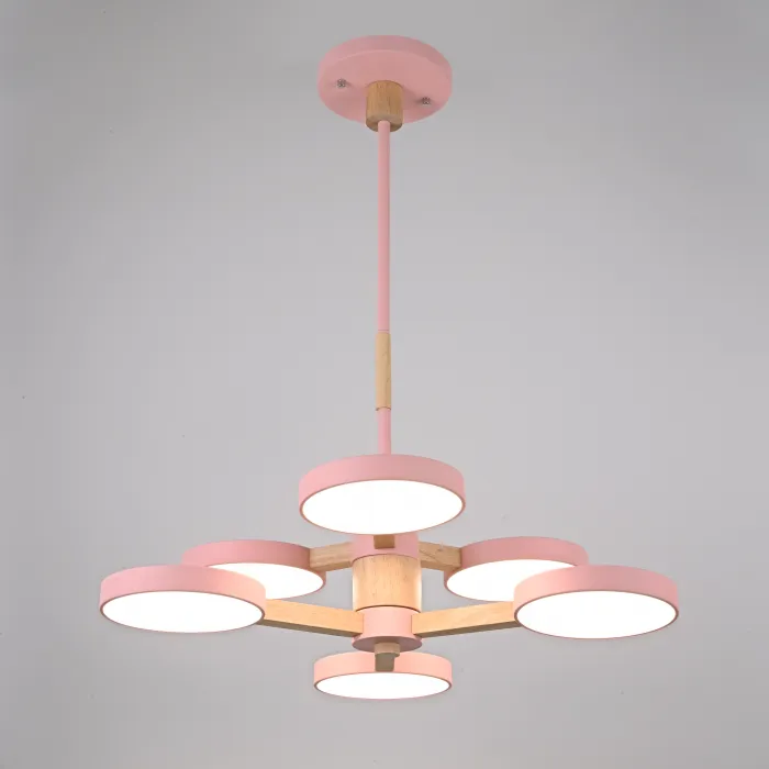 Подвесная люстра TURNA DBL L6 Pink от ImperiumLoft