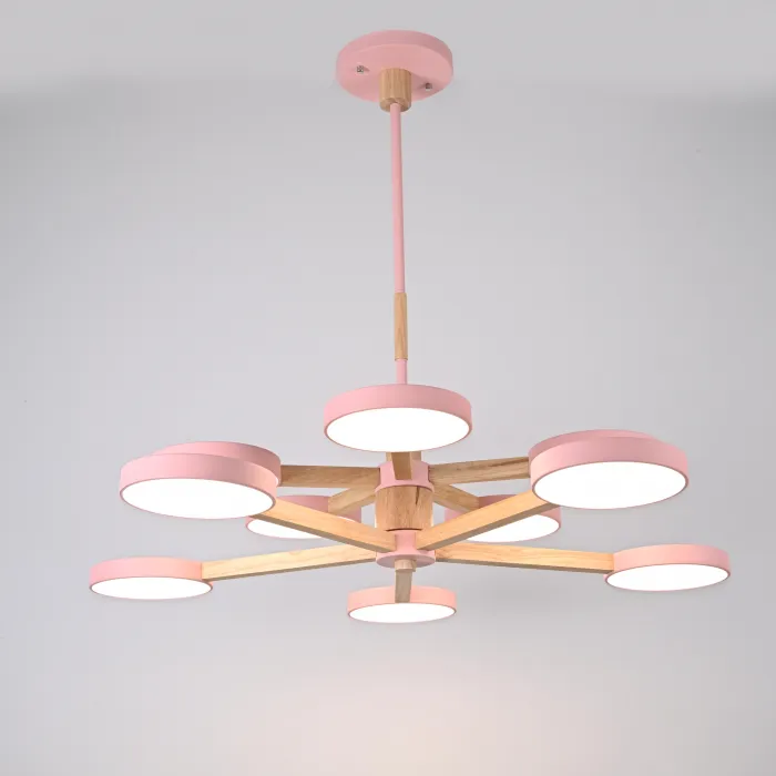 Подвесная люстра TURNA DBL L10 Pink от ImperiumLoft