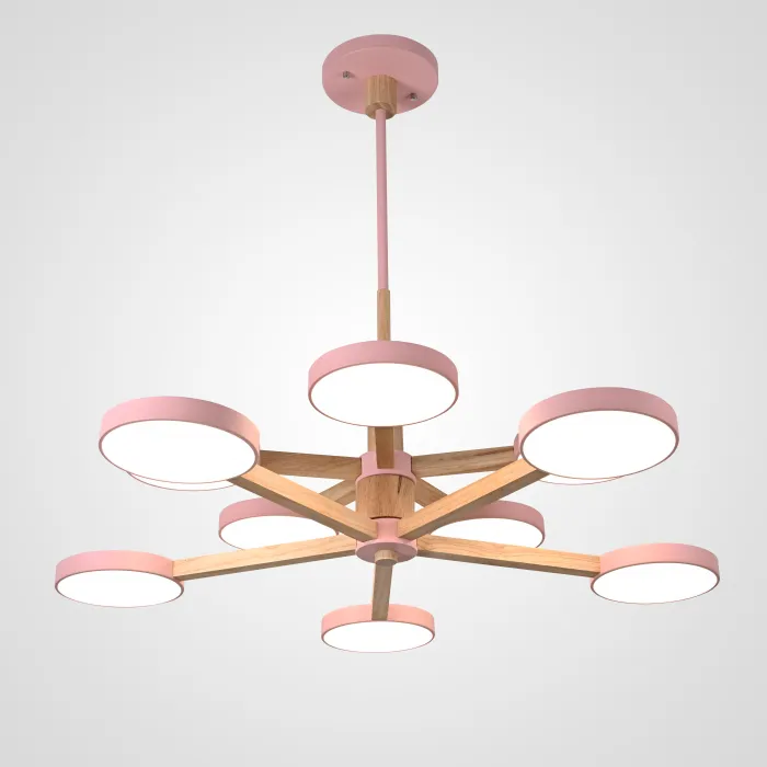 Подвесная люстра TURNA DBL L10 Pink от ImperiumLoft