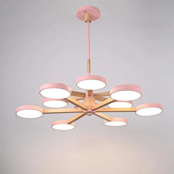 Подвесная люстра TURNA DBL L12 Pink от ImperiumLoft