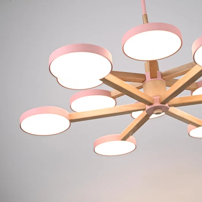 Подвесная люстра TURNA DBL L12 Pink от ImperiumLoft