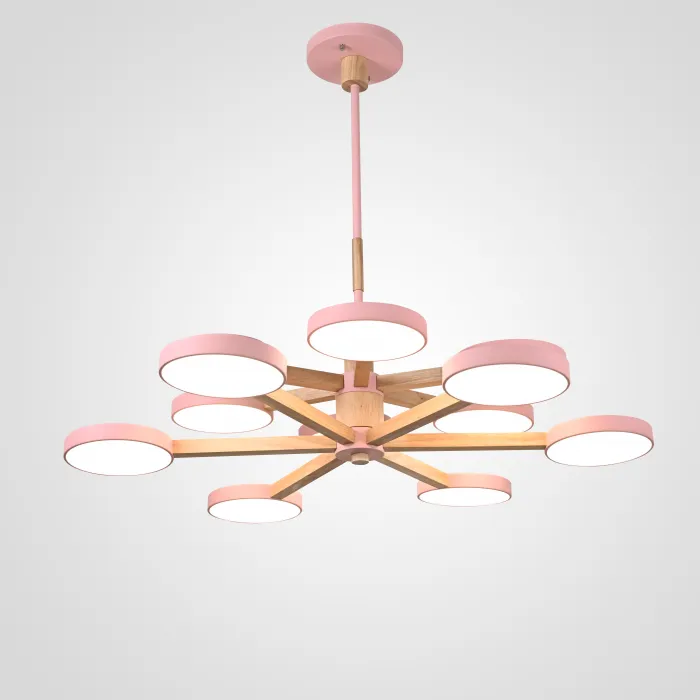 Подвесная люстра TURNA DBL L12 Pink от ImperiumLoft