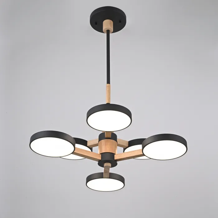 Подвесная люстра TURNA DBL L6 Black от ImperiumLoft