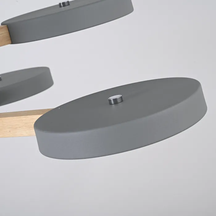 Подвесная люстра TURNA DBL L6 Gray от ImperiumLoft