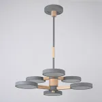 Подвесная люстра TURNA DBL L6 Gray от ImperiumLoft