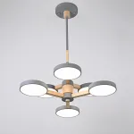 Подвесная люстра TURNA DBL L6 Gray от ImperiumLoft