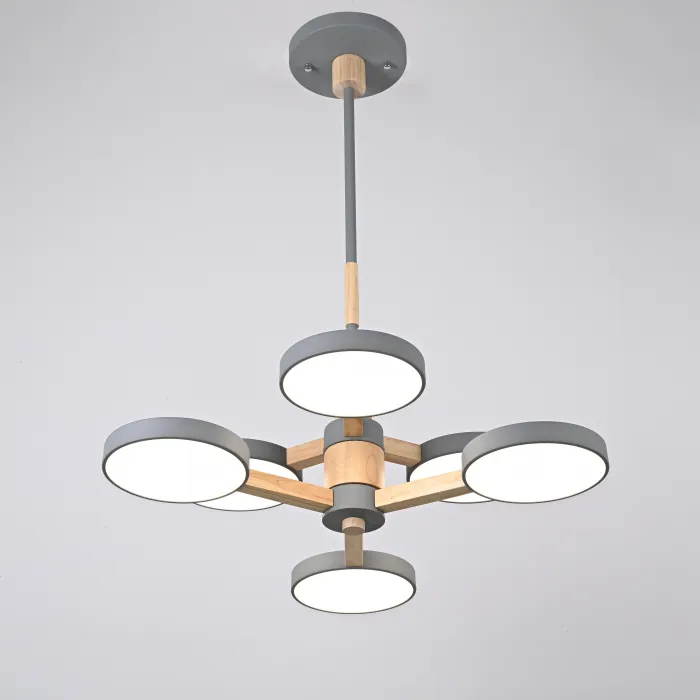 Подвесная люстра TURNA DBL L6 Gray от ImperiumLoft
