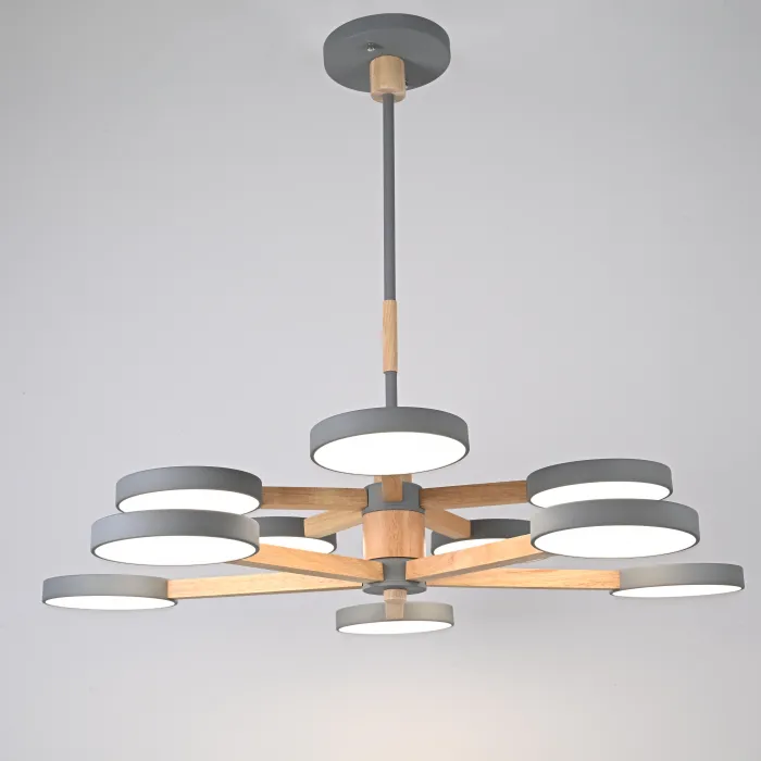 Подвесная люстра TURNA DBL L10 Gray от ImperiumLoft