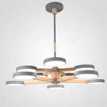 Подвесная люстра TURNA DBL L10 Gray от ImperiumLoft