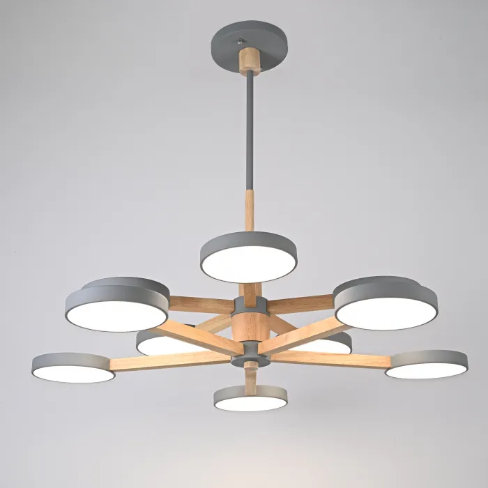 Подвесная люстра TURNA DBL L10 Gray от ImperiumLoft