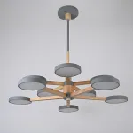 Подвесная люстра TURNA DBL L10 Gray от ImperiumLoft