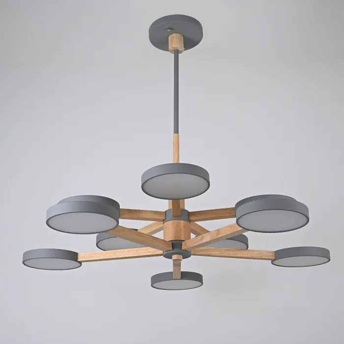 Подвесная люстра TURNA DBL L10 Gray от ImperiumLoft