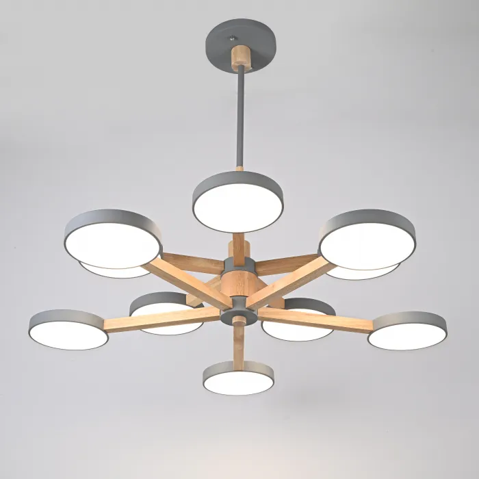 Подвесная люстра TURNA DBL L10 Gray от ImperiumLoft