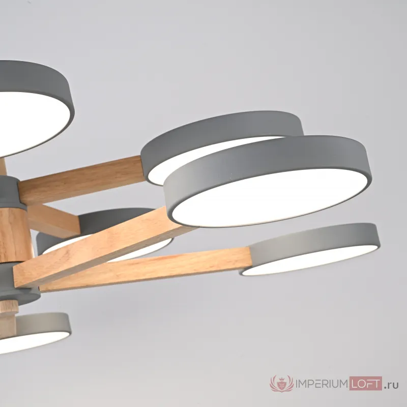 Подвесная люстра TURNA DBL L10 Gray от ImperiumLoft