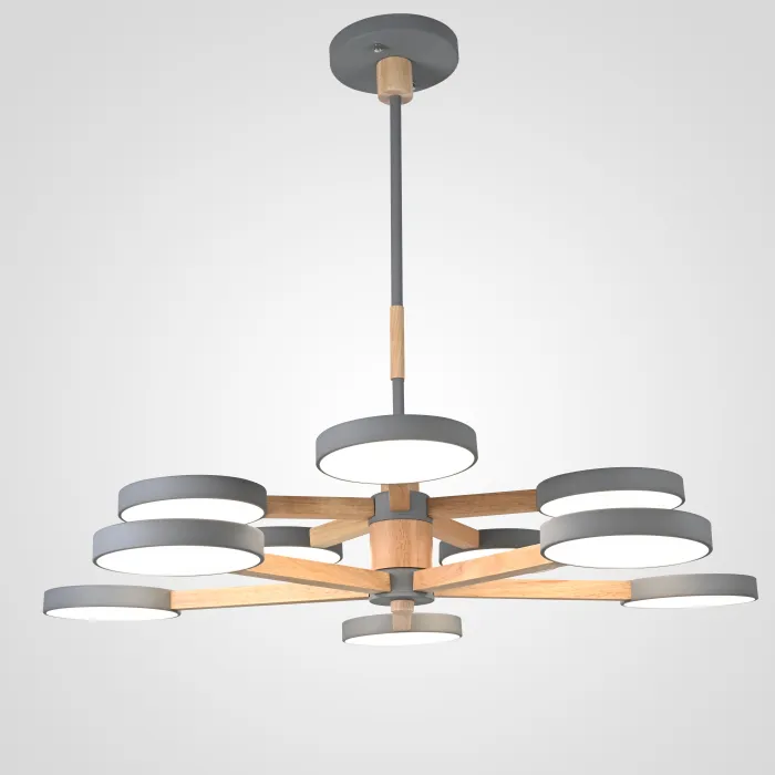 Подвесная люстра TURNA DBL L10 Gray от ImperiumLoft