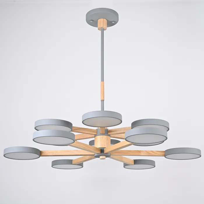 Подвесная люстра TURNA DBL L12 Gray от ImperiumLoft