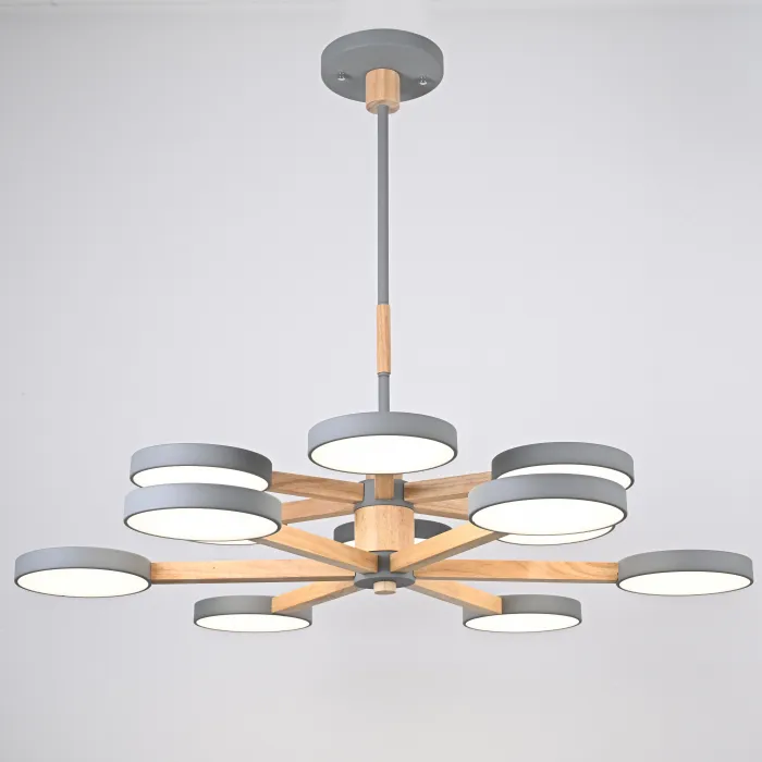 Подвесная люстра TURNA DBL L12 Gray от ImperiumLoft