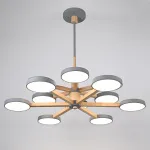 Подвесная люстра TURNA DBL L12 Gray от ImperiumLoft
