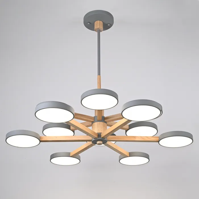 Подвесная люстра TURNA DBL L12 Gray от ImperiumLoft