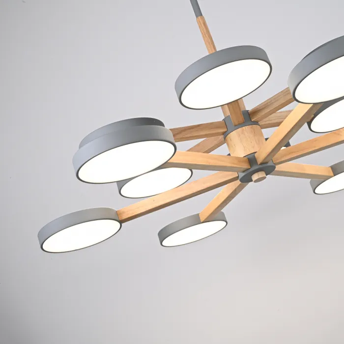 Подвесная люстра TURNA DBL L12 Gray от ImperiumLoft