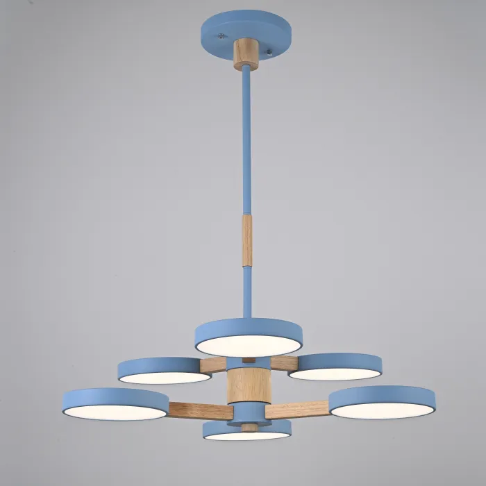 Подвесная люстра TURNA DBL L6 Blue от ImperiumLoft