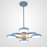 Подвесная люстра TURNA DBL L6 Blue от ImperiumLoft