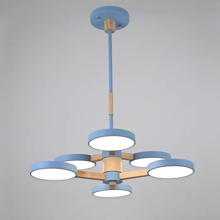 Подвесная люстра TURNA DBL L6 Blue от ImperiumLoft