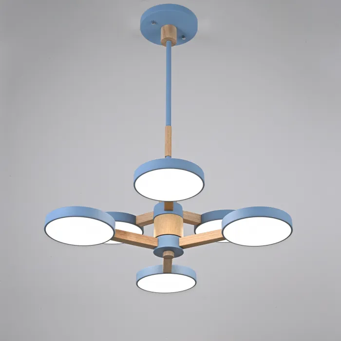 Подвесная люстра TURNA DBL L6 Blue от ImperiumLoft