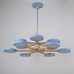 Подвесная люстра TURNA DBL L12 Blue от ImperiumLoft